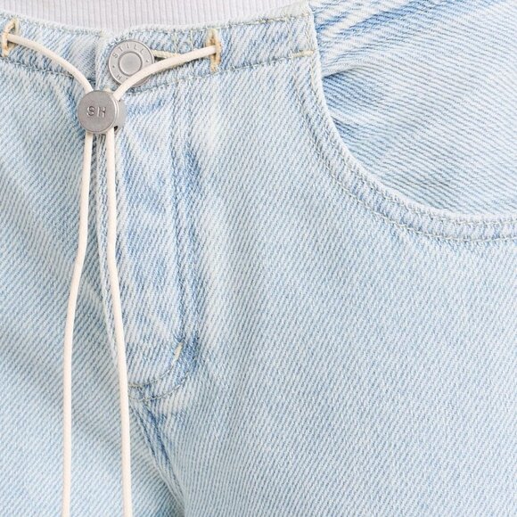 NWOT$285 Still Here Cool  Low-Rise Wide Legs Jeans - Cloud BLUE Sz29 - Picture 5 of 8